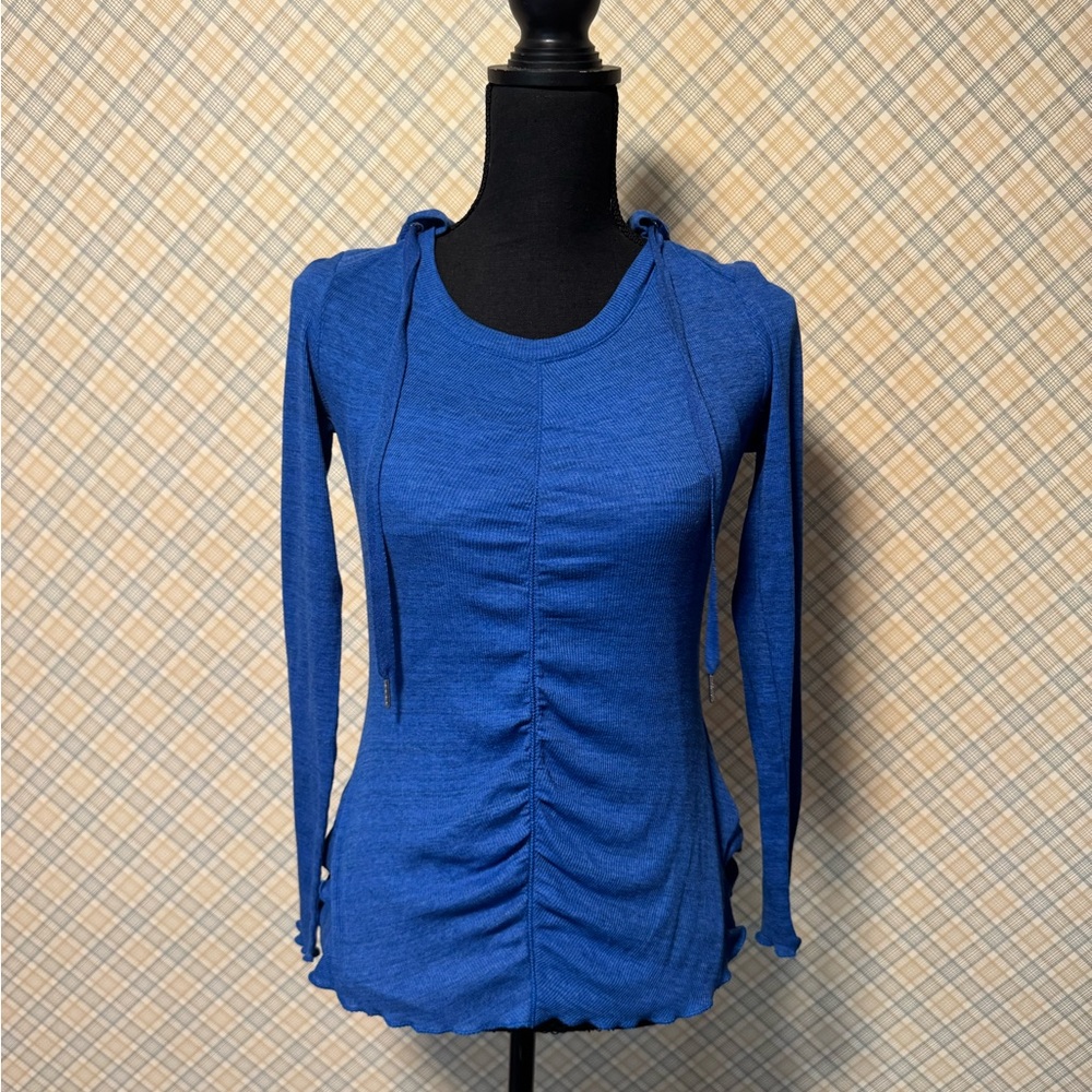 Blue Calvin Klein Performance Long Sleeved Top Medium